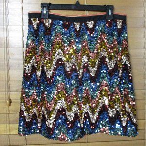 Nwt Anthroplolgie Maeve sequin skirt size 12